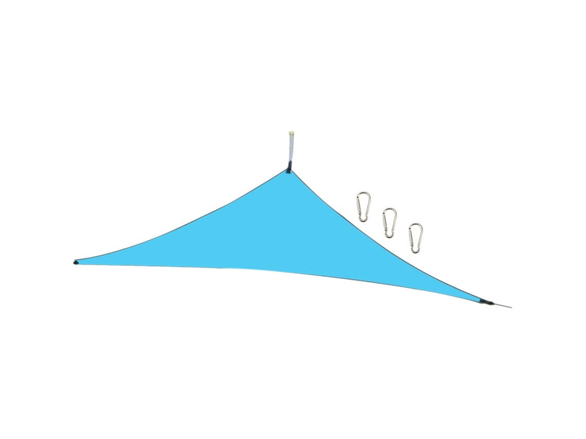 Tenda de Sombra Triangular Impermeável 210t Poliéster Resistente ao UV para Jardim Terraço Quintal