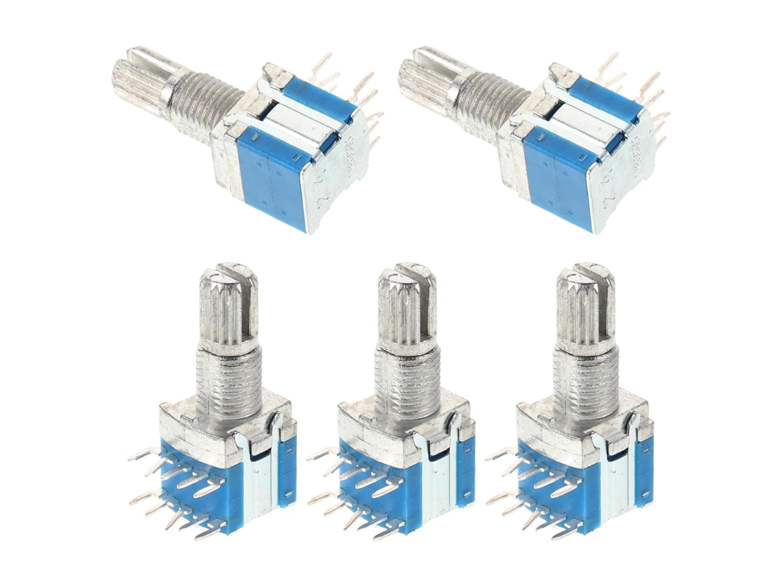 Conjunto De 5 Interruptores Rotativos Com Eixo Para Projetos Diy, Codificador Digital