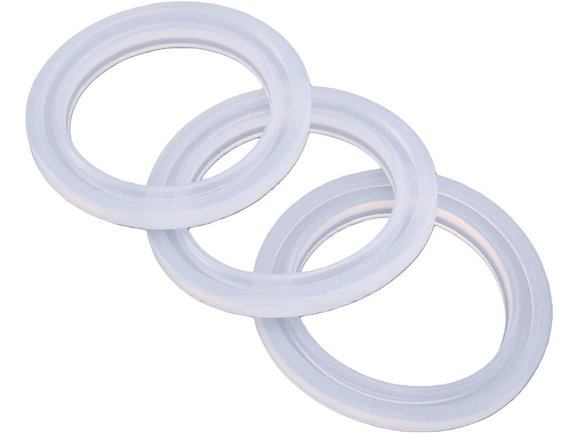 Conjunto De 3 Anéis Vedação Para Máquinas Café Expresso 51mm, Juntas De Silicone À Prova Vazamentos