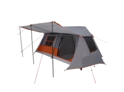 Vidaxl Tenda Túnel Cinza E Laranja 400 X 278 X 182 Cm