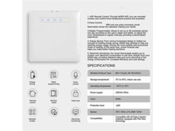 Lurelia Zigbee Pilote Temperature Controls Graffiti Smart Heat Meter Termostato App Comando Remoto Temporização Para Economia De Energia