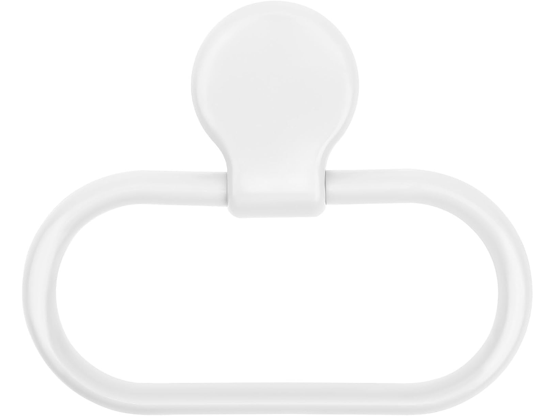 Suporte De Toalha Autoadesivo Branco, Fácil Usar, Em Material Abs Com