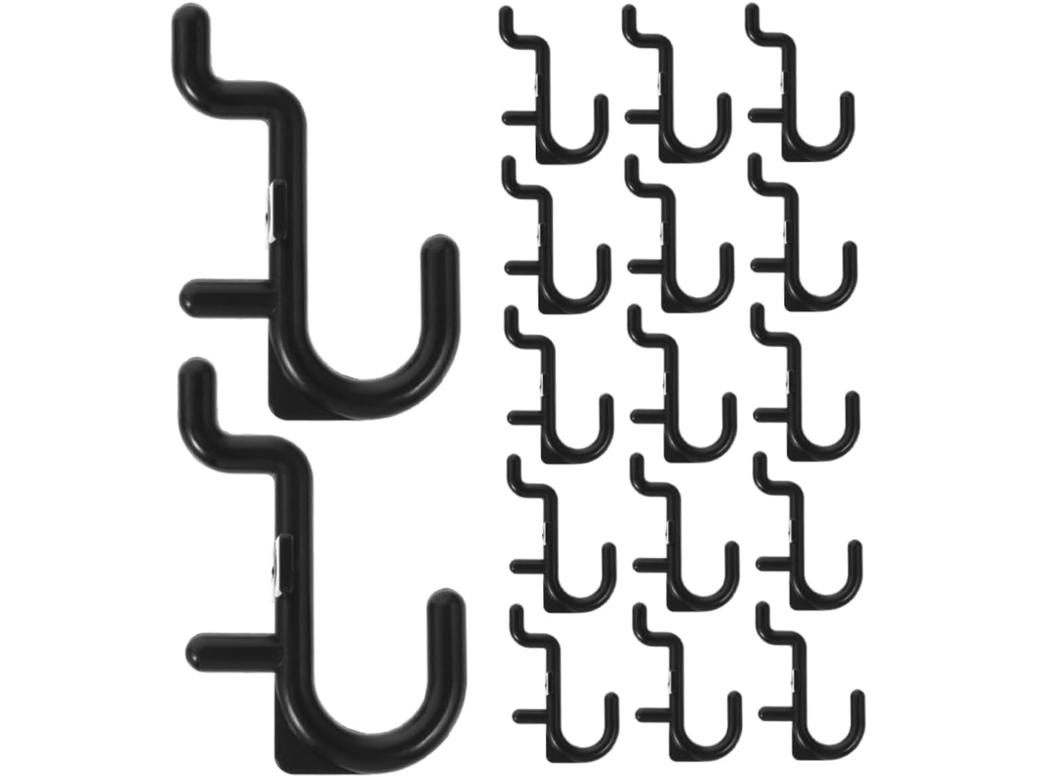 Unomor - Conjunto De 60 Ganchos Plásticos Em Formato J Para Painéis Pe
