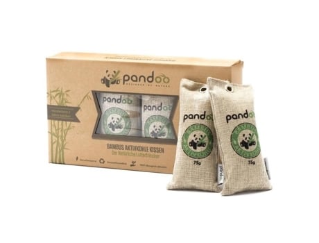 Conjunto De 4 Desodorizadores De Carvão Ativo De Bambu Pandoo (4x75g)