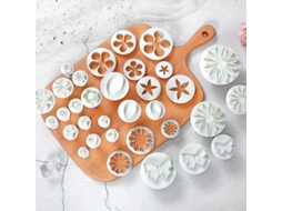 Corta cookies, Aço Inoxidável, Conjunto de 33 Peças, Estrela, Coração, Flor ZYBLSSBB