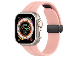 Pulseira De Silicone Para Relógio Xdfind Com Fivela Dobrável Preta E Ranhura Plana