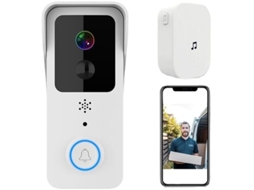 Campainha De Vídeo Com Relógio Interno, Campainha De Segurança Sem Fio Para Vigilância Residencial, Câmera De Vídeo Macaron, T32 1080p Slowmoose