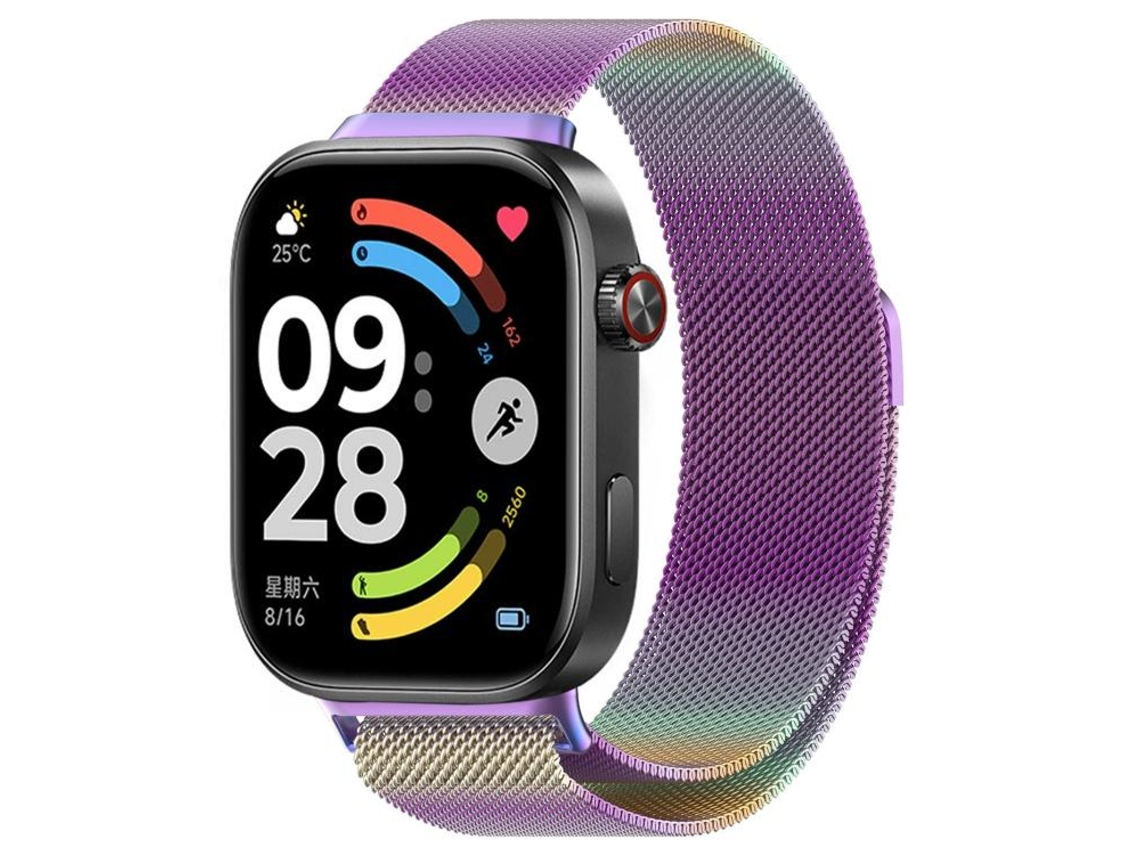 Bracelete para Redmi Watch 6 / 5 / 4 Milan Magnética Malha de Aço XIAOMOYU