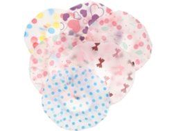 Conjunto De 6 Toucas Natação Hemobllo Para Meninos E Meninas, Toucas De Banho Elásticas Reutilizáveis Para Cabelo, Para