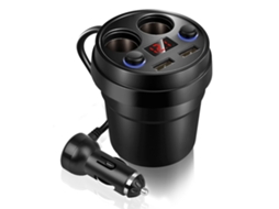 Carregador de Carro Usb Duplo LAXISCREED em Forma de Caneca