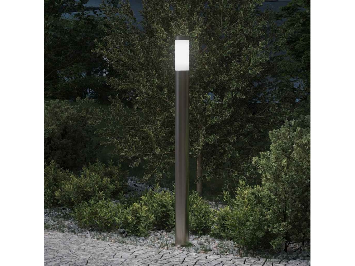 Vidaxl Luminária De Poste 110 Cm Em Aço Inoxidável Ip44
