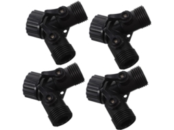 Divisor De Mangueira Em Formato Y, Preto, Abs, 4 Peças, Para