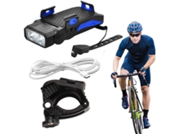 Luzes E Campainha Para Bicicleta De Estrada, Luz Segurança Ciclismo