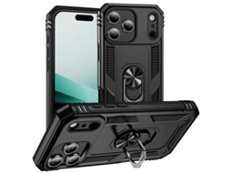 Capa Para Iphone 17 Pro Max Com Suporte Integrado - Preta