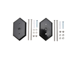 2 Conjuntos Suporte De Parede Para Skateboard Rack De Exibição E Armazenamento Montagem Kit Preto