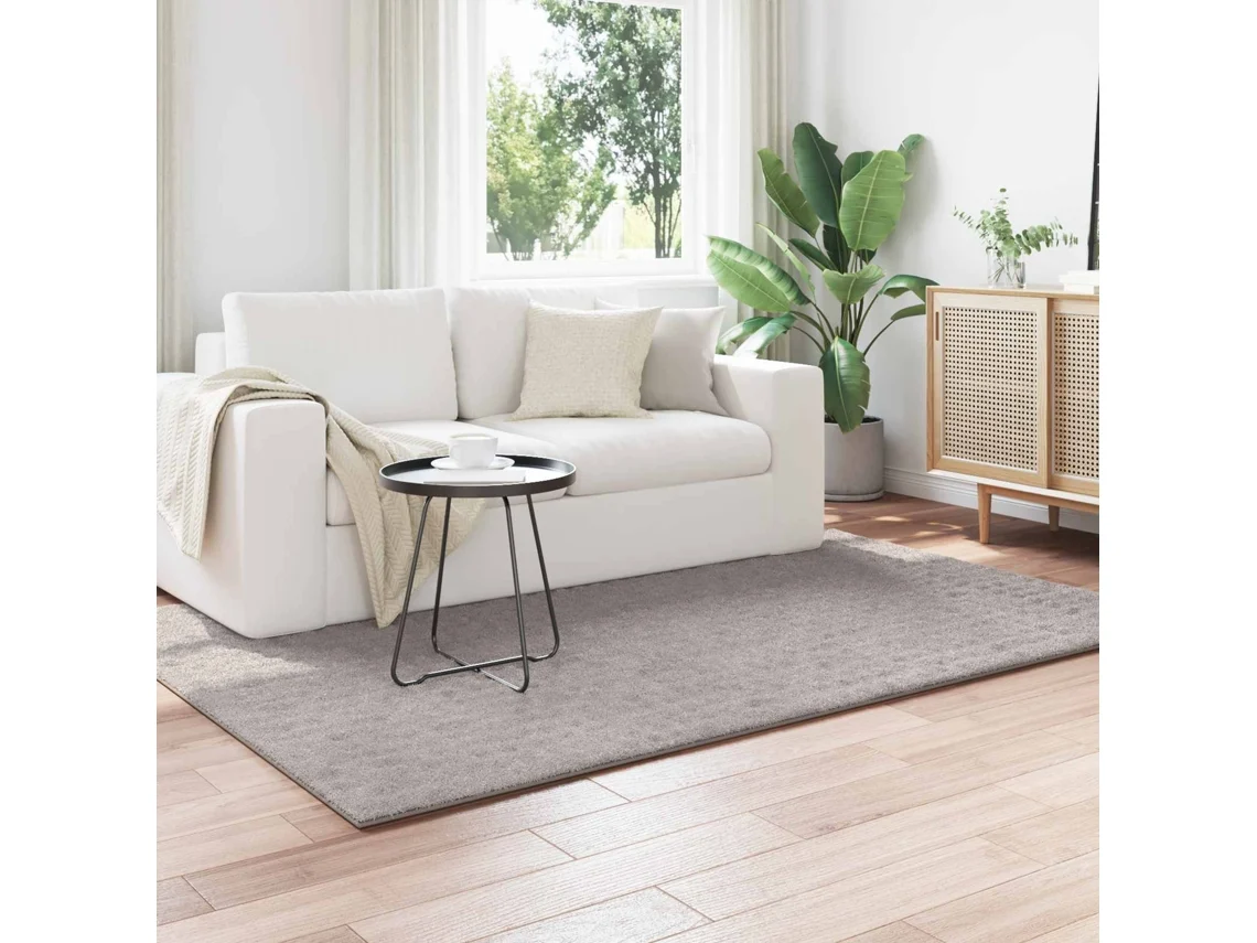 Vidaxl Tapetes De Área Retangular Sirolo Areia 230 X 160 Cm Poliéster