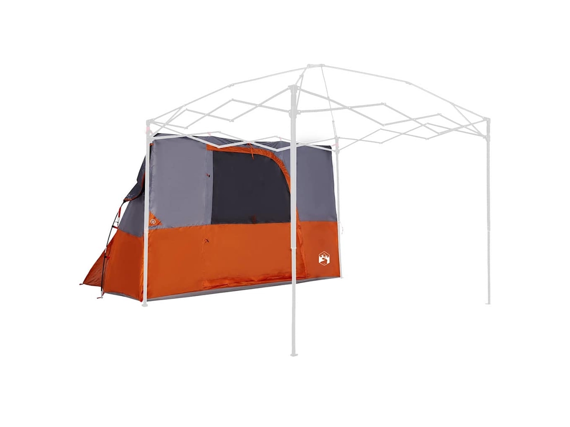Conjunto 1 Tenda Interior Vidaxl Cinzento Tafetá (280 X 220 X 176 Cm)