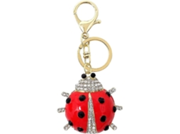 1 Chaveiro De Metal Joaninha Com Strass, Joaninha De Cristal Brilhante, Pingente, Insetos Aquaforge