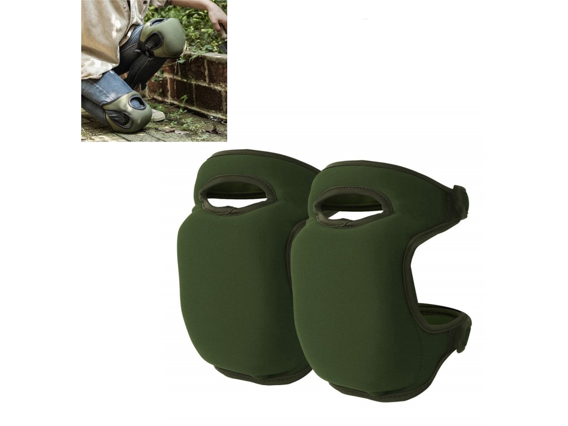 Joelheiras Jardinagem Extra Grossas Ajustáveis Verde