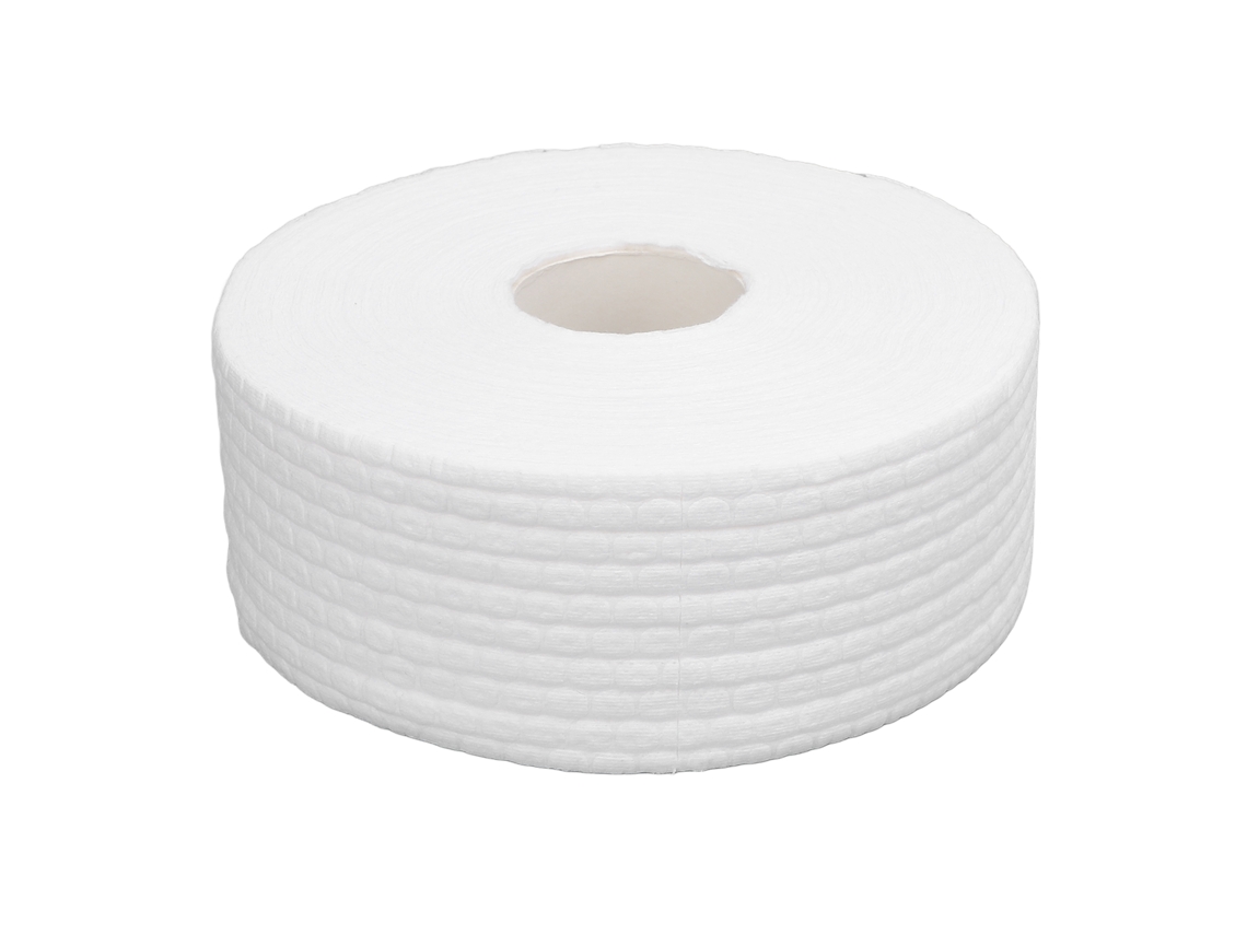 1 Roll Toallitas De Algodón Para Uñas Plegables Suaves Absorbentes Para Quitapintura De Uñas Con Patrón De Perla Para Hogar Y Viaje