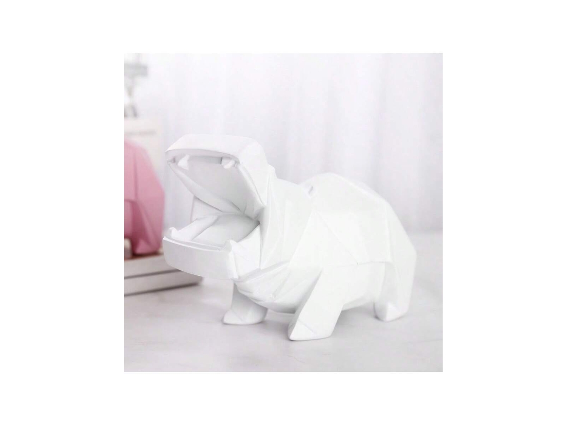 Mealheiro Hipopótamo Em Resina, Estatueta De Animal Para Decoração De Mesa, Presente De Aniversário, 177,511,5cm Igvtrade