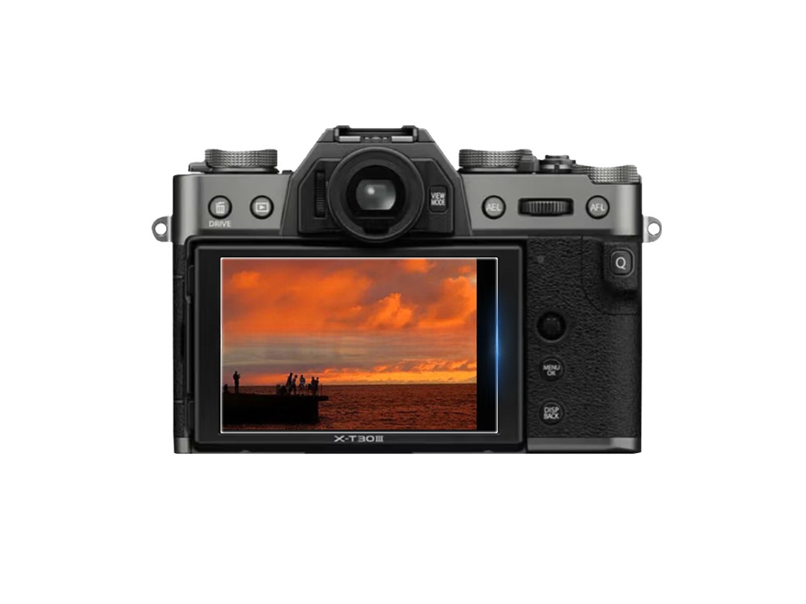 Protetor de Ecrã para Fujifilm X t30 Iii Ar Transparência Película Protetora de Vidro Temperado para Câmeras CUICH (3 Pack)