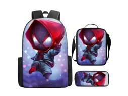 KOHREE Conjunto de Três Peças de Mochila Do Homem-Aranha