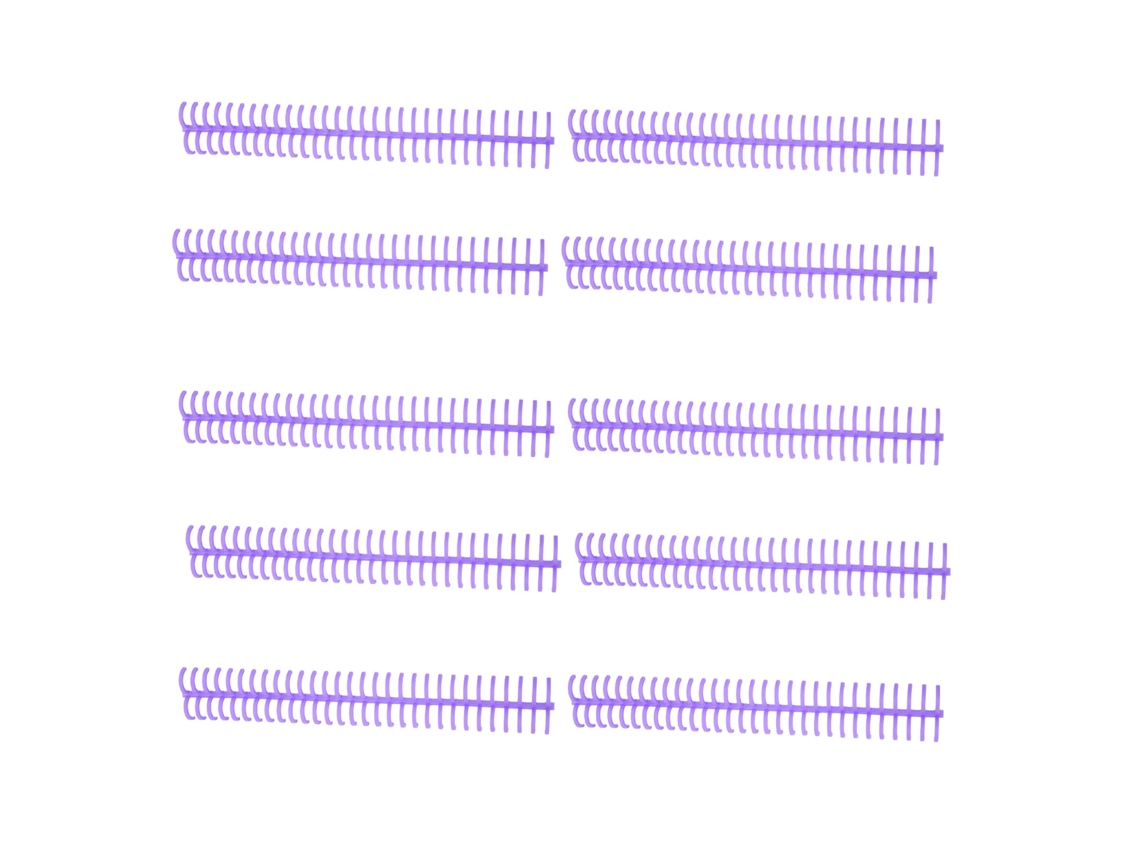 10 Bobinas Encadernação Espiral 16mm 30 Furos | S/MARCA