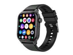 Smartwatch Q25 Bluetooth para Chamadas com Detecção de Oxigênio no Sangue e Frequência Cardíaca Preto