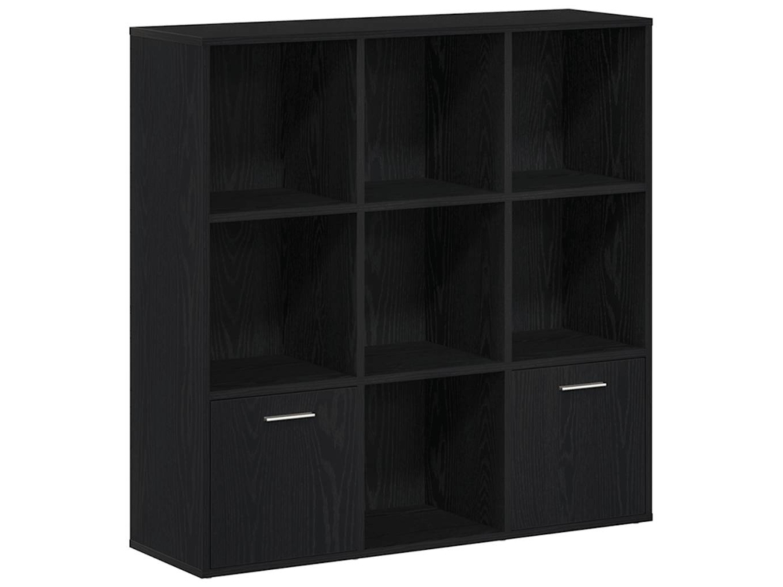 Estante para Livros em Carvalho Preto 98x29x97,5 cm Madeira Engenheirada MAISON EXCLUSIVE