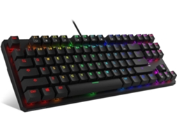 Lurelia Teclado 87 Teclas, Mecânico, Rgb, Gaming, Retro, Abs, Cor Verde