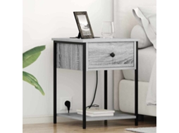 Vidaxl Armário De Cabeceira Cinza Sonoma 42 X 41 X 56 Cm