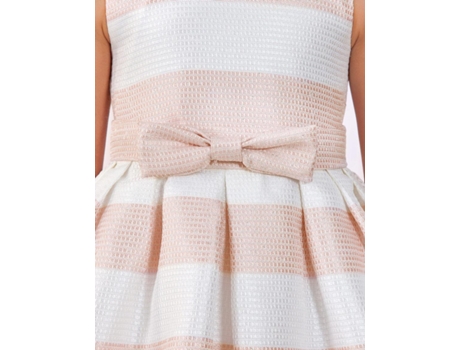 Vestido Riscas Fantasia Brilh para Menina 4 Anos Rosa