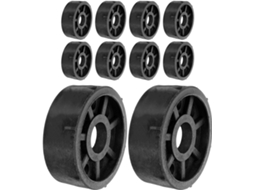 Garneck 10-tampas De Papel Pretas Para Tubos 7, 6cm 3 Polegadas, Design Seguro E Fácil Aplicação, Ideais Para Envio E