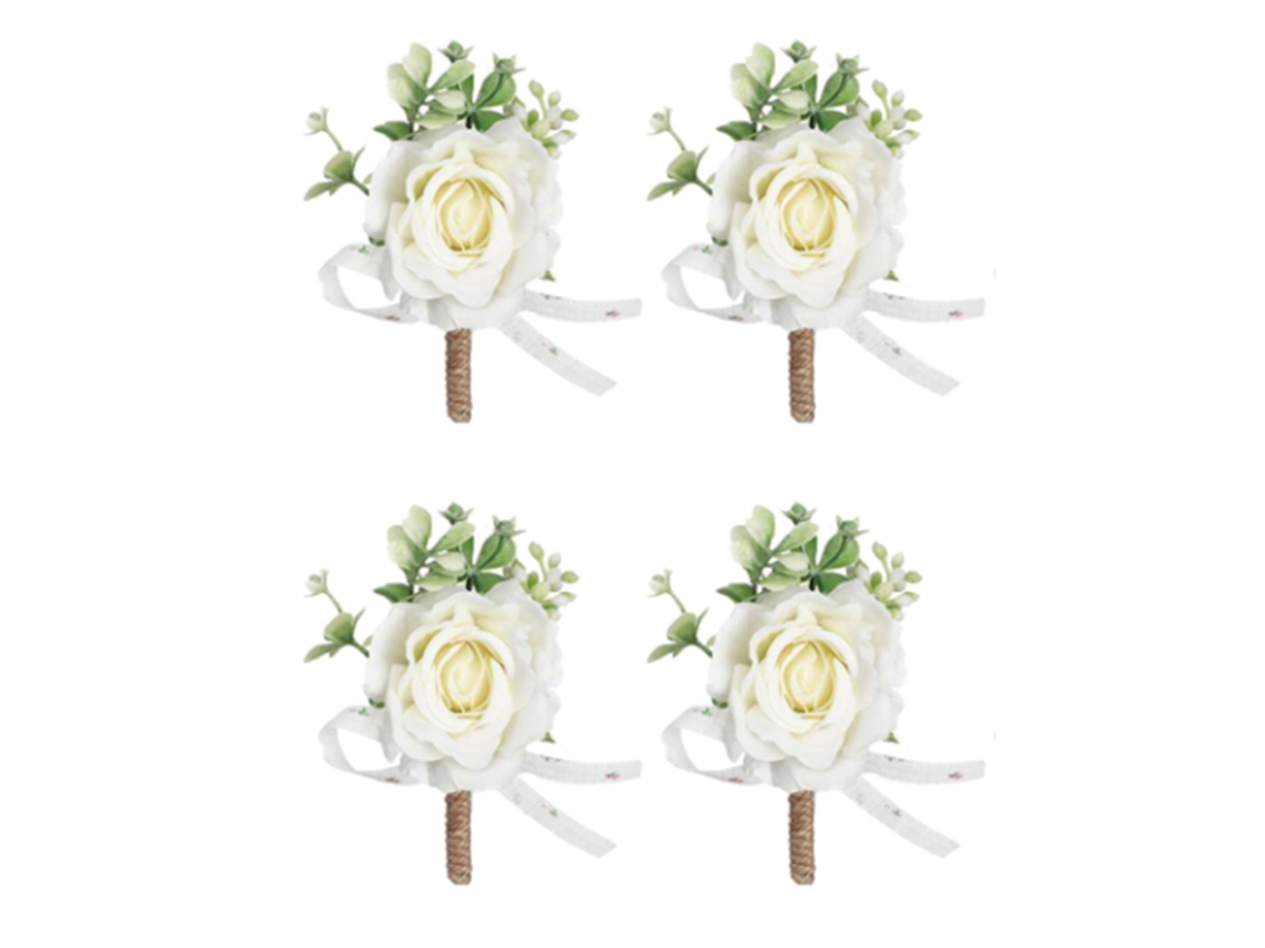 Laxiscreed Corsage De Pulso Com Girassol, Buquê De Flores Para Casamento E Caixa De Presente