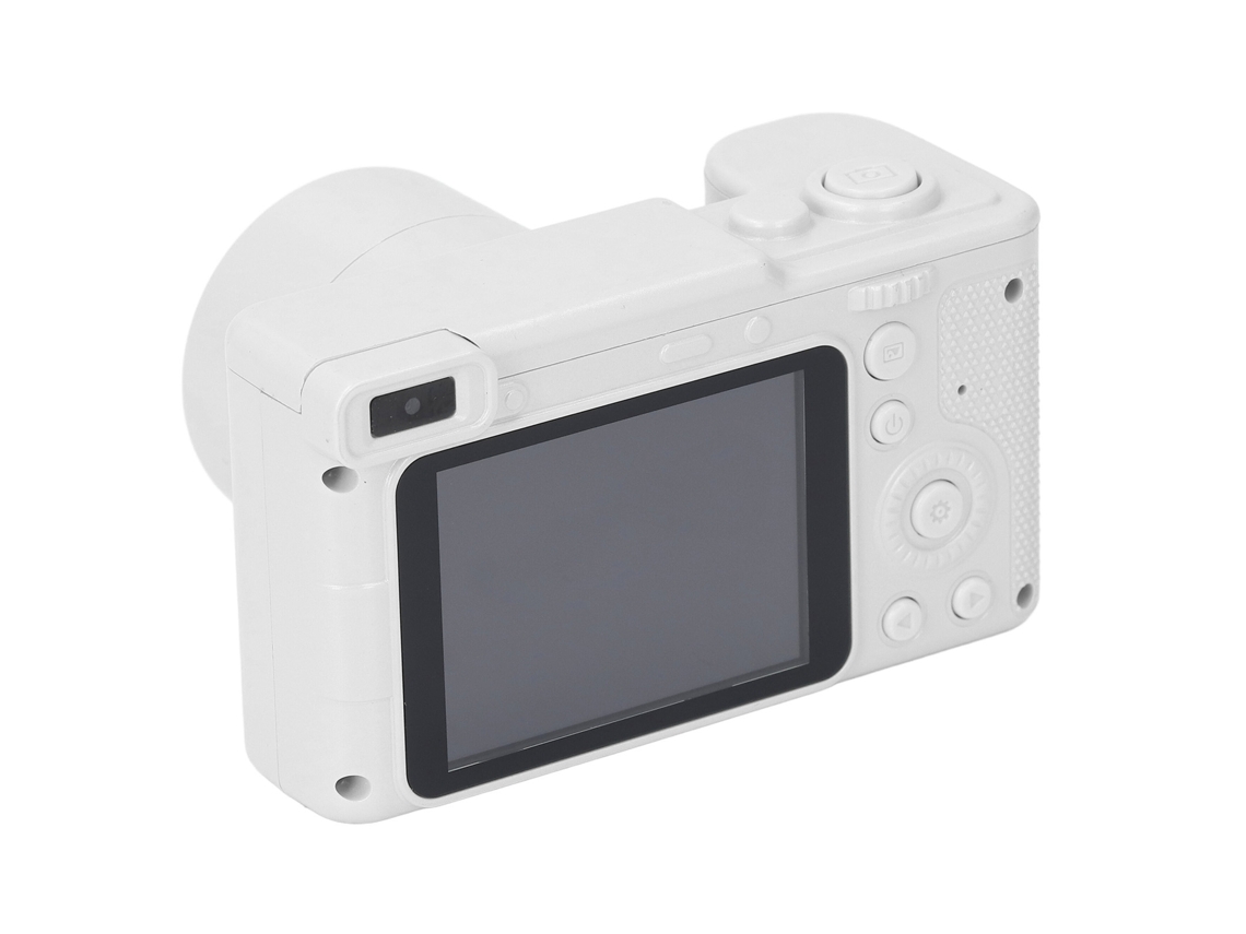 Primerox câmera Digital 4k 96mp Vlogging com Reconhecimento Facial e Zoom 8x Branco