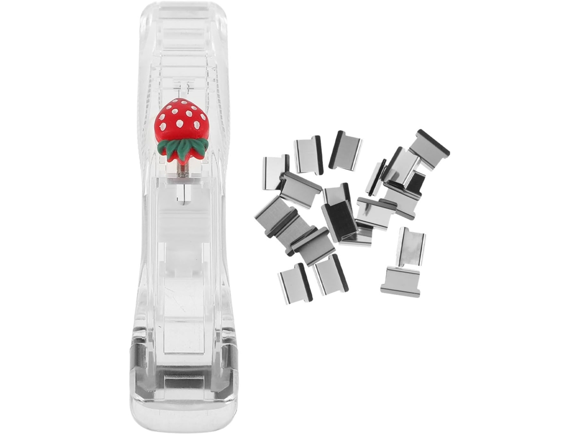 Clips Reutilizáveis Para Documentos, Em Pp E Metal, Para Escritório
