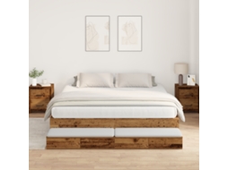 Estrado De Cama Madeira Antiga 200x200 Cm