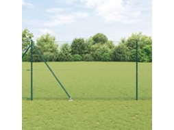 Vidaxl Cerca Hexagonal Com Poste 10 X 1,6 M Aço Revestido De Pvc Verde