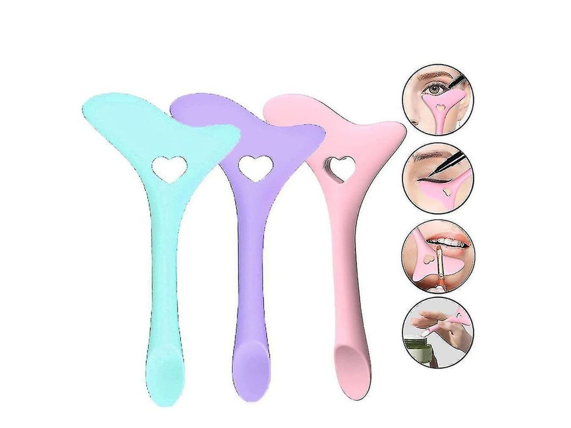 Auxiliar De Desenho De Eyeliner Estêncil De Asa Ferramenta De Localização De Eyeliner Silicone