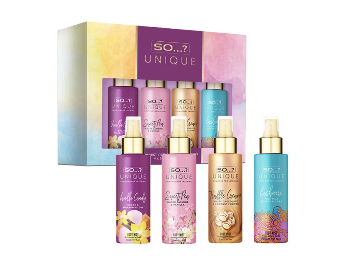 E daí...? Conjunto de 4 Body Mists Exclusivos de 50ml