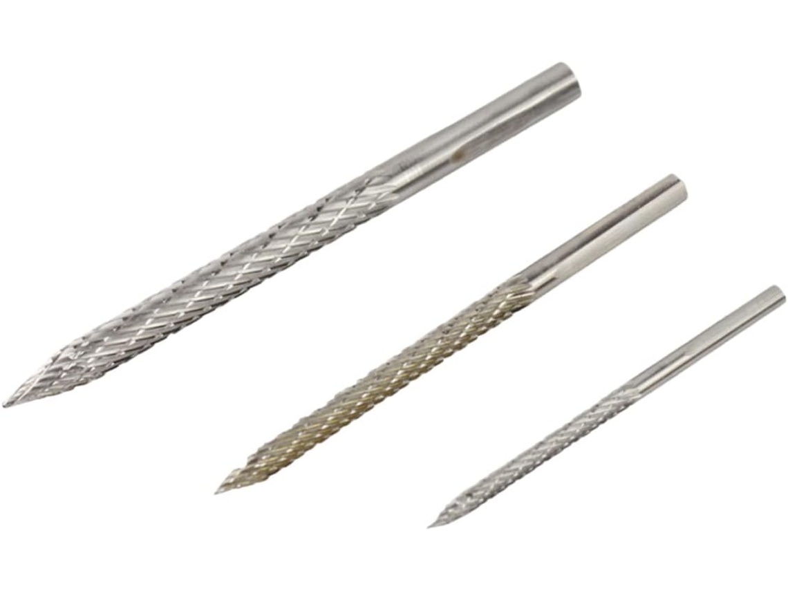 Kit com 3 brocas de extensão em liga de aço carbono