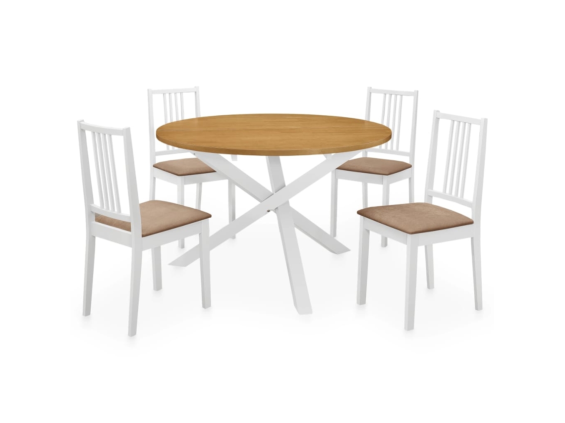 Dining Set, Dining Sets Vidaxl Branco Madeira