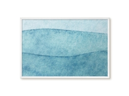 Quadro de parede magnético com ondas cinzentas para escritório Espelharte (60x40 cm)