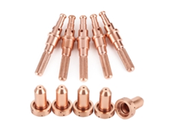 5 Peças De Eletrodo 98215 E 5 Pontas De Bico 9-8212 Consumíveis Para Tocha De Plasma Sl60-100