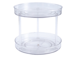 Organizador Giratório De Duas Camadas 360° Para Condimentos E Maquiagem Susan Turntable