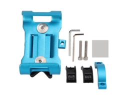 Mali suporte para Celular de Bicicleta em Alumínio Aparafusado para Guidão 20 36mm Compatível com Celulares 3.5 6.5 Polegadas Azul