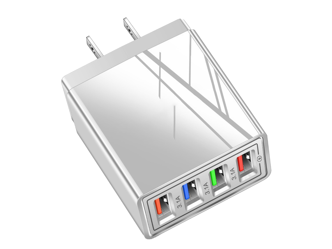 Carregador LAXISCREED 4usb 3.1a Led Rápido Us