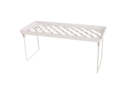Rack de armazenamento dobrável para mesa, empilhável, expansível, organizador | S/MARCA