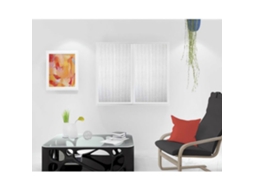 Soleil D'ocre Par De Cortinas Maélis - 45x90 Cm - Branco E Cinza